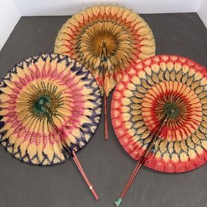 Atq Advertising Hand Fans, Early 1900's (see Description For History) Lamb, KY